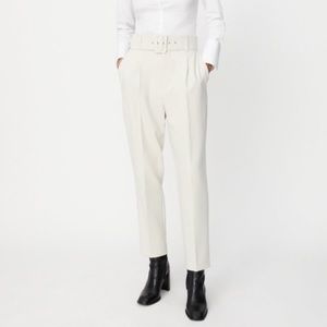 Zara high-waisted, belted pants